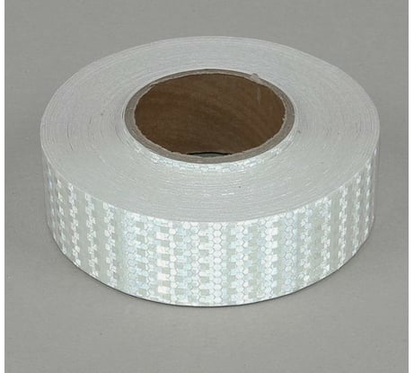 Светоотражающая самоклеящаяся лента СИМАЛЕНД белая, 5 см х 45 м 1404120