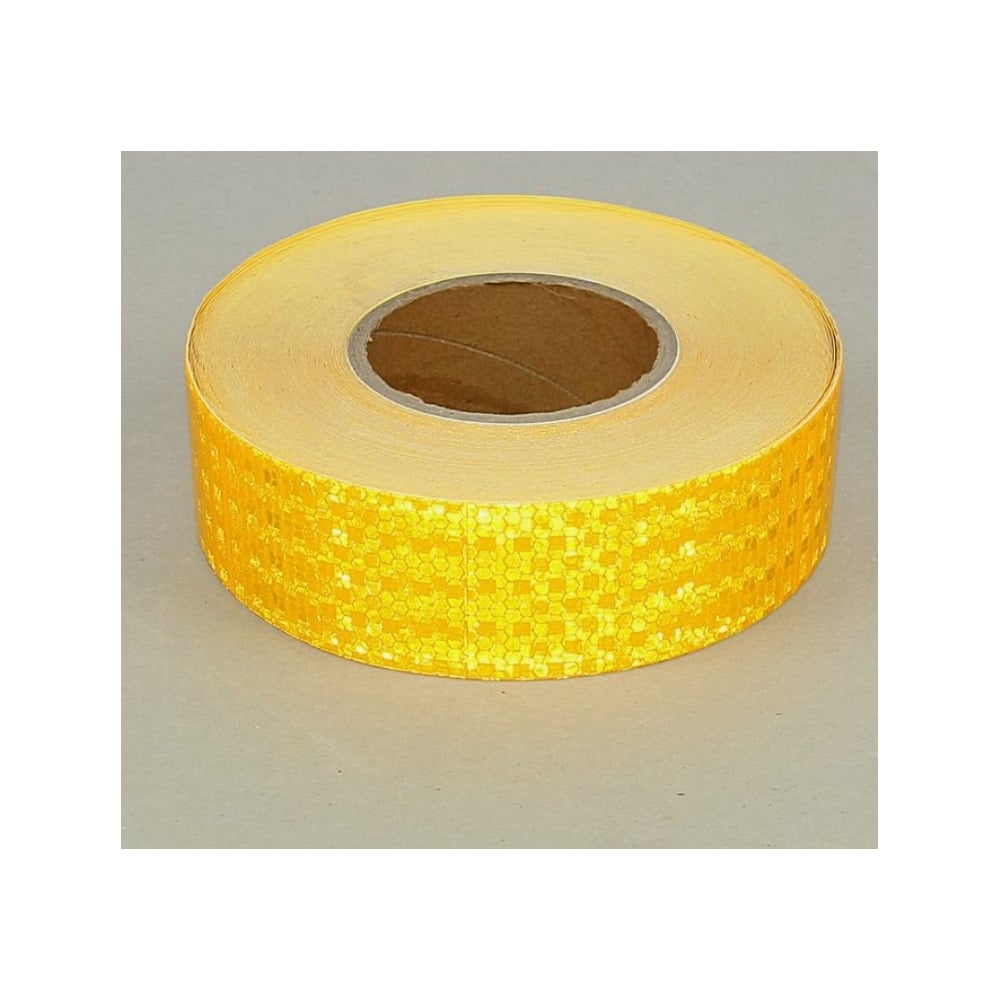 Светоотражающая самоклеящаяся лента СИМАЛЕНД желтая, 5 см х 45 м ...