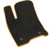 Водительский коврик ViceCar ЕВА для Jeep Grand Cherokee Wk2 IV 2010 - 2022 1EV22007-оранжевый