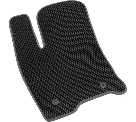 Водительский коврик ViceCar ЕВА для Renault Logan 2014 - 2022 1EV37016-темносерый