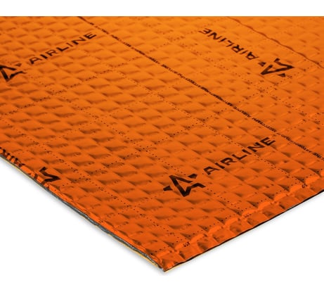 Шумоизоляция (вибро) Airline "Main 3" PRO (50x70 см) КС, 3 мм, фольга 90 мкм. КМП 0,30 (10 шт.) ADVI009