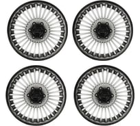 Колесные колпаки TORSO R15 МИНИ-КУПЕР, серебристо-черный, набор 4 шт. 2471894