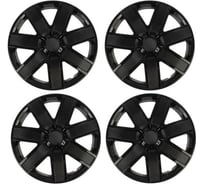 Колесные колпаки TORSO R14 ГАЛАКСИ, черный глянец карбон, набор 4 шт. 2471847