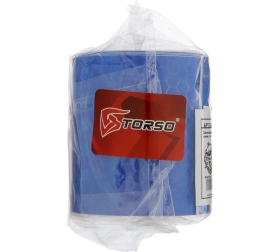 Светоотражающая самоклеящаяся лента TORSO синяя, 5 см х 3 м 4330995