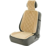 Накидка на переднее сиденье автомобиля TORSO 131x48 см, искусственный мех, бежевый 3122070