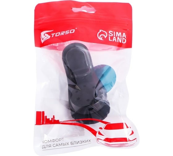Держатель телефона TORSO в дефлектор, магнитный, черный 7351875