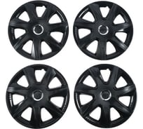 Колесные колпаки TORSO R16 ДЖОЙ, черный глянец, карбон хром, набор 4 шт. 5060571