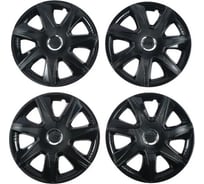 Колесные колпаки TORSO R15 ДЖОЙ, черный глянец , карбон хром, набор 4 шт. 5060570