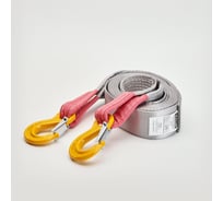 Буксировочный эластичный трос Tplus серия Туризм 7 т, 4 м, крюк/крюк T014596