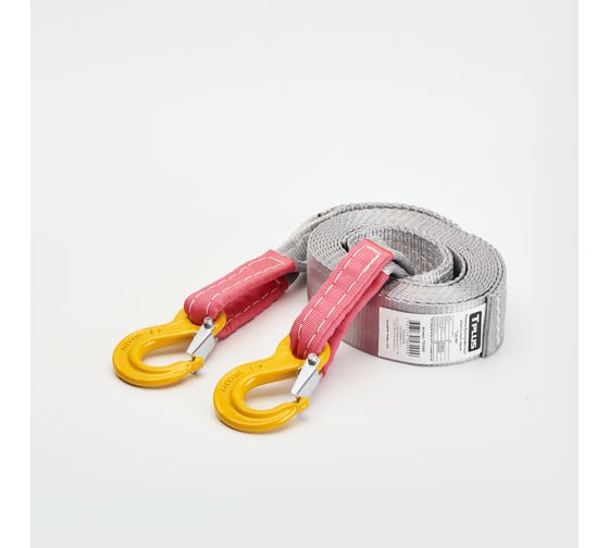 Буксировочный эластичный трос Tplus серия Туризм 4.5 т, 4.5 м, крюк/крюк T014590 1