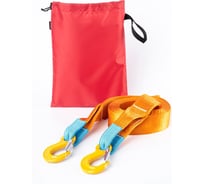 Буксировочный эластичный трос Tplus серия Стандарт 9 т, 4 м, крюк/крюк T014619