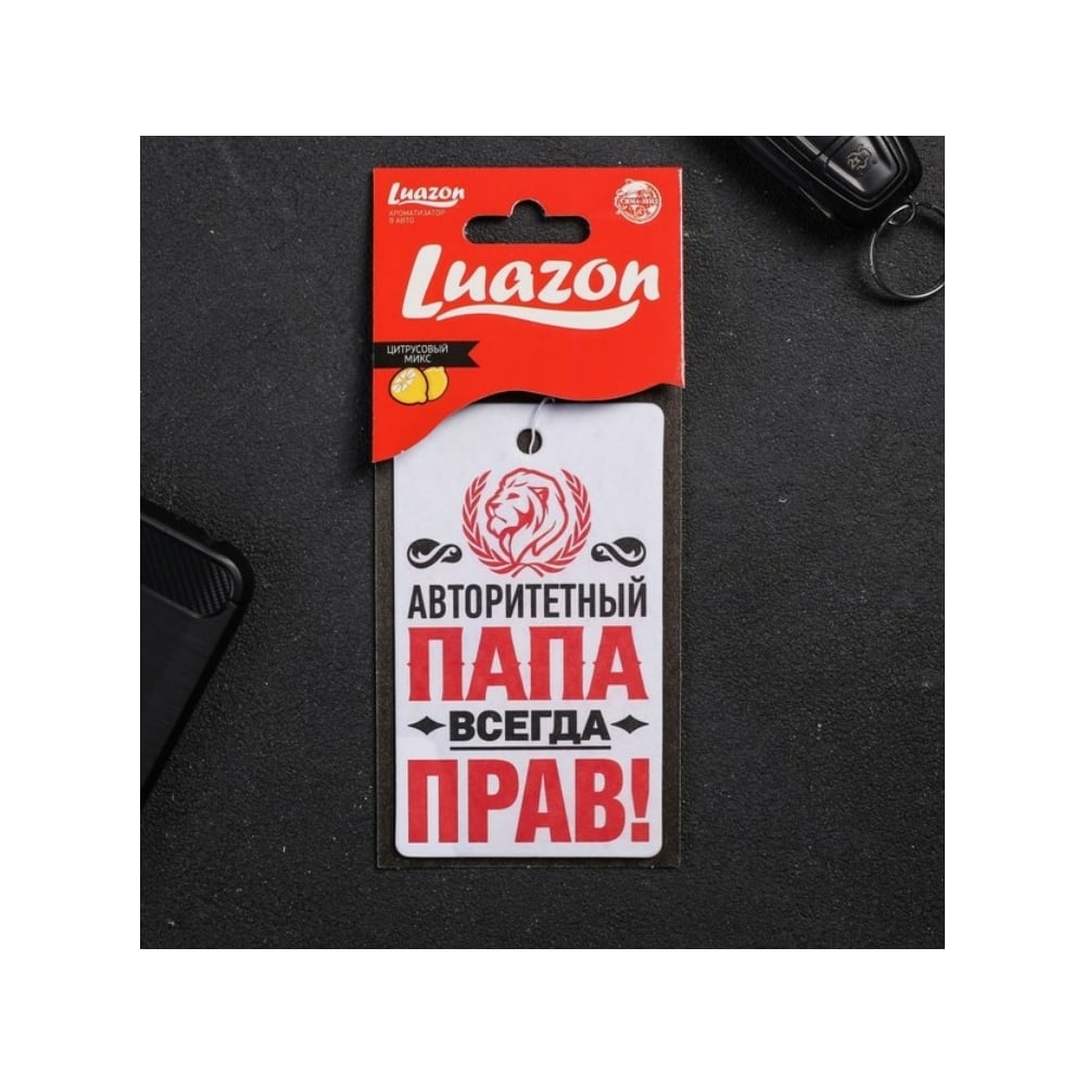 Ароматизатор в авто LUAZON серия приколы, Папа прав! 2341409