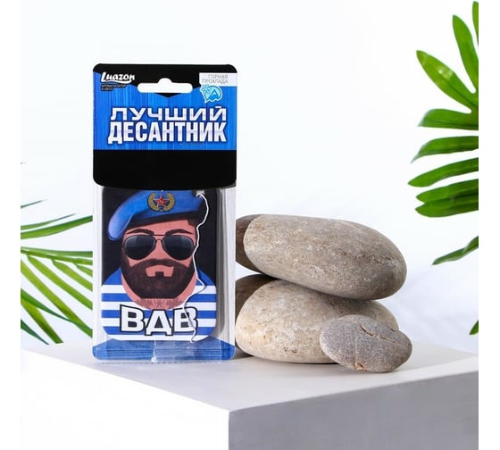 Ароматизатор в авто LUAZON Лучший десантник, горная прохлада, 7.1x12.6 см 3132738