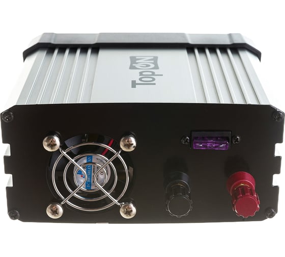 Автомобильный инвертор TopOn 300 Вт, 2 розетки, 2 USB, пиковая мощность 600 Вт TOP-PI302