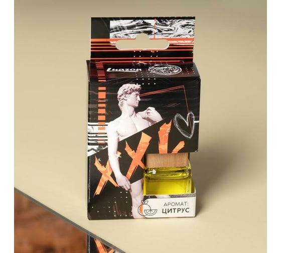Подвесной ароматизатор в бутылочке LUAZON размер XXL, Цитрус 5275513