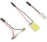 Светодиодная автолампа СИМАЛЕНД, 12 В, 16 SMD, два переходника, свет белый 5464517 5