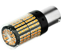 Светодиодная автолампа СИМАЛЕНД P21W 1156, 144 SMD, 12 В, свет оранжевый 7055976