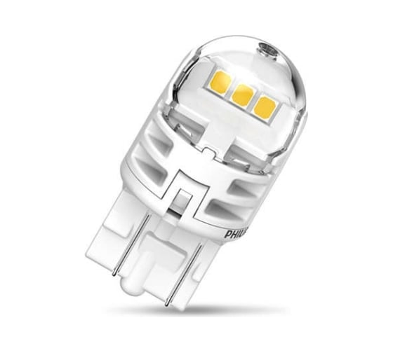 Автолампа PHILIPS W21/5W, W3х16q, LED WHITE Ultinon Pro6000, 6000 K, 250/50 Лм, 12 В 11066CU60X2