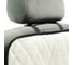 Защитная накидка на переднее сиденье СИМАЛЕНД 1 карман, размер 40х60 см, экокожа, стеганная, белая 7023234 2