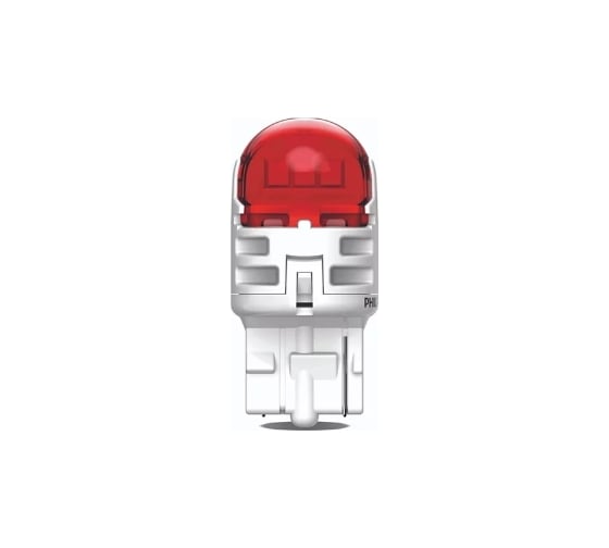 Автолампа PHILIPS W21W, W3х16d, LED RED Ultinon Pro6000, 75 Лм, 12 В 11065RU60X2