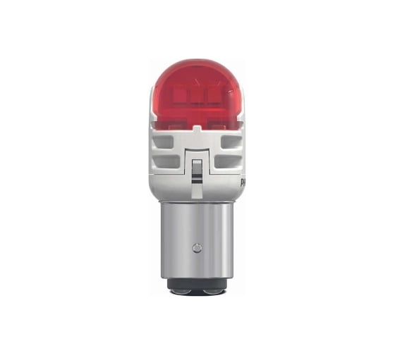 Автолампа PHILIPS P21/5W, BAY15d, LED RED Ultinon Pro6000, 75/15 Лм, 12 В, 2 шт. 11499RU60X2