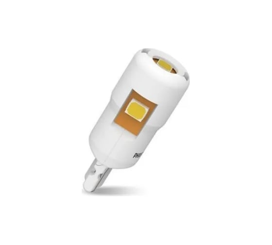 Автолампа PHILIPS T10W, W2.1х9.5d, LED WHITE Ultinon Pro6000, 6000 K, 90 Лм, 12 В 11961CU60X2