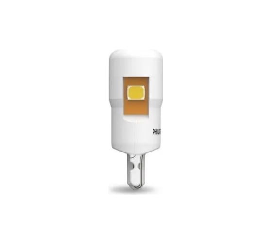 Автолампа PHILIPS T10W, W2.1х9.5d, LED WHITE Ultinon Pro6000, 6000 K, 90 Лм, 12 В 11961CU60X2