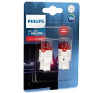 Автолампа PHILIPS W21/5W, W3х16q, LED RED Ultinon Pro3000 SI, 12 В 11066U30RB2