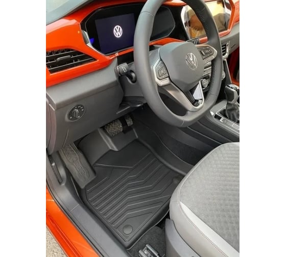 Резиновые коврики в салон SRTK 3D LUX Volkswagen Taos, 2020- г.в. 3D.W.TA.20G.02X55
