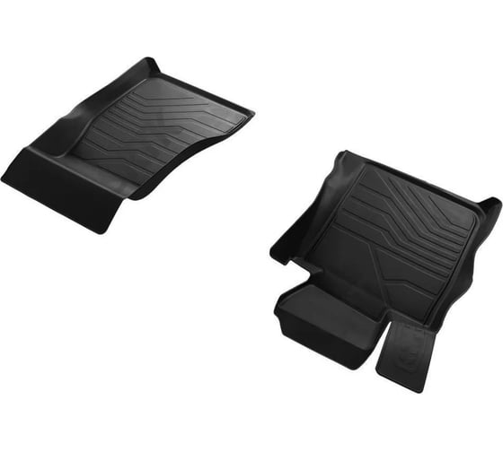 Резиновые коврики SRTK 3D LUX в салон, для Porsche Cayenne III 2017- г.в., передние PER.3D.POR.CAY.17G.08005