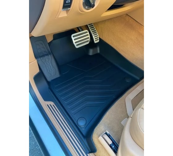 Резиновые коврики в салон SRTK 3D LUX для Porsche Cayenne, 2010-2018 г.в. 3D.POR.CAY.4Z.10G.08X16