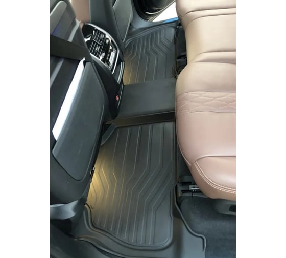 Коврики SRTK 3D LUX в салон, для BMW X7 G07 7 SEATS, 2018- г.в. 3D.BM.X.7.7S.18G.08X06