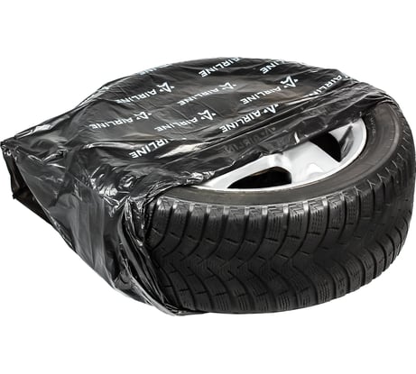 Мешки для колес Airline R12-22, PRO, ПНД повышенной прочности, 25 мкм, 115x115 см, комплект 4 шт., черный ADPB005