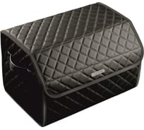 Сумка-органайзер в багажник Vicecar серая нить/темно-серый кант, логотип M версия VC014_темносерый