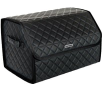 Сумка-органайзер в багажник Vicecar синяя нить/черный кант, логотип HONDA VC733_черный