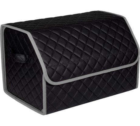 Автомобильный органайзер в багажник Vicecar черная нить/светло-серый кант VC042_светлосерый