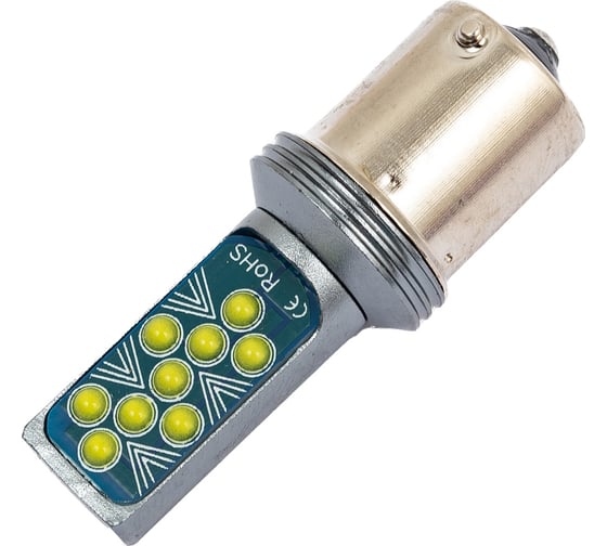 Автолампа SKYWAY диод S25 (P21W), 12V, 18 COB диодов, BA15s, 1-конт. белая S08201529