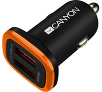 Автомобильное зарядное устройство Canyon C-02 черно-оранжевый CNE-CCA02B