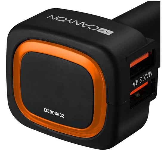 Автомобильный зарядный адаптер Canyon C-05 4хUSB CNE-CCA05B 1