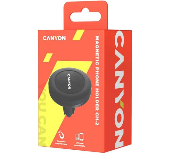 Автомобильный магнитный держатель Canyon CH-2 черный CNE-CCHM2