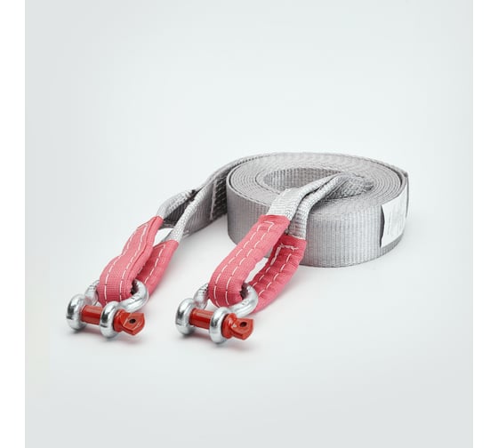 Динамическая стропа Tplus серия Туризм 4.5 т, 6 м + шаклы 2 т 2 шт. T007997 1