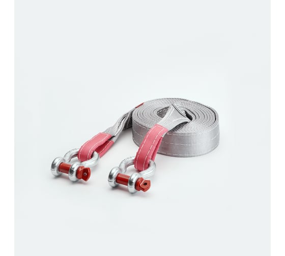 Динамическая стропа Tplus серия Туризм 12 т, 6 м + шаклы 4.75 т 2 шт. T010311 1