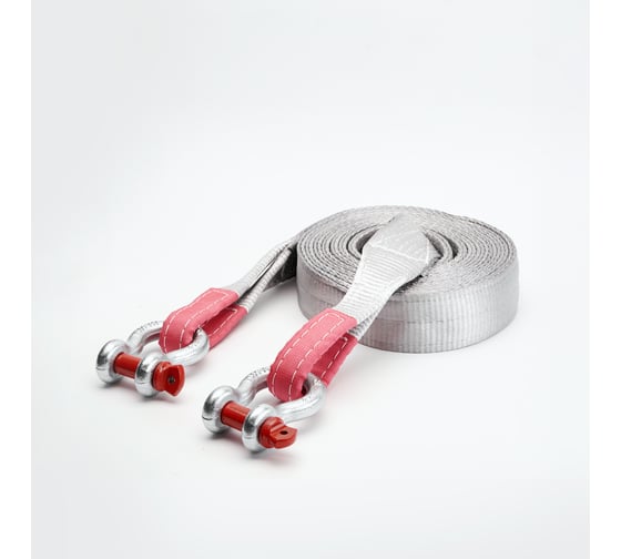 Динамическая стропа Tplus серия Туризм 14 т, 6 м + шаклы 4.75 т 2 шт. T010317 1