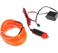 Неоновая нить для подсветки салона Cartage адаптер питания 12 В, 5 м, оранжевый 6937272