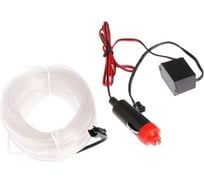 Неоновая нить для подсветки салона Cartage адаптер питания 12 В, 7 м, белый 6937277