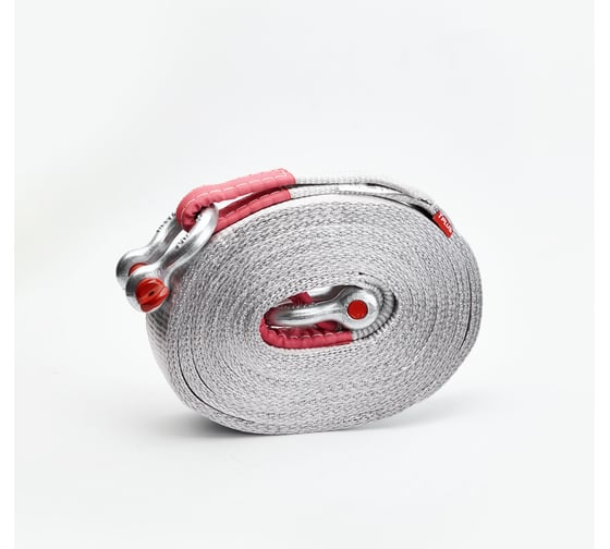 Динамическая стропа Tplus серия Туризм 22 т, 6 м + шаклы 4.75 т 2 шт. T014848