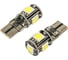 Светодиодная автолампа Cartage T10 W5W, 12 В, 5 SMD-5050, набор 2 шт. 2612686 2