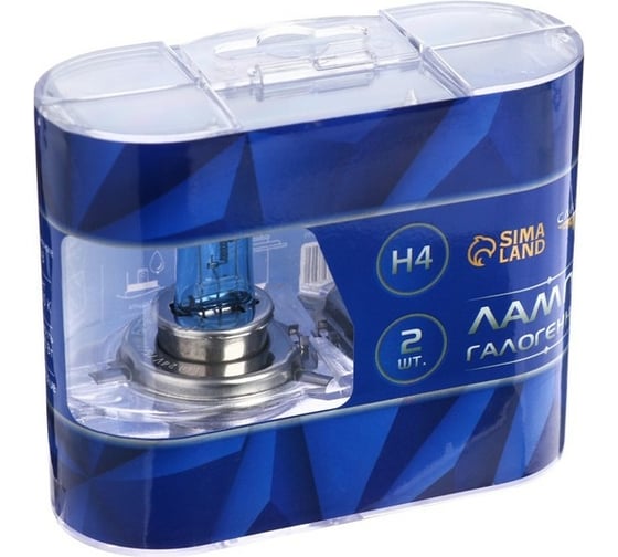 Галогенная лампа Cartage Cool Blue P43t, H4, 75/55 Вт+30%, 24 В, набор 2 шт. 3850895