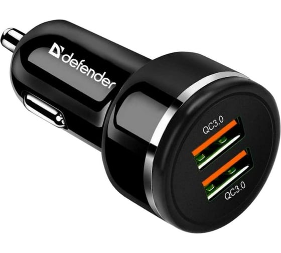 Автомобильное зарядное устройство Defender UCA-80 2xUSB, QC 3.0, 36 Вт 83832 1