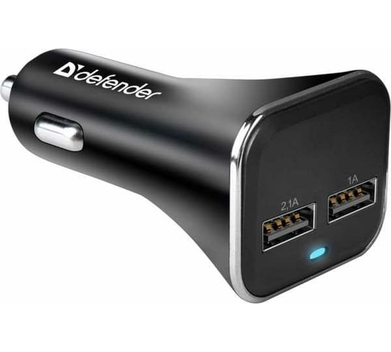 Автомобильное зарядное устройство Defender UCA-31 2xUSB, 5 В/3.1 А 83597 1